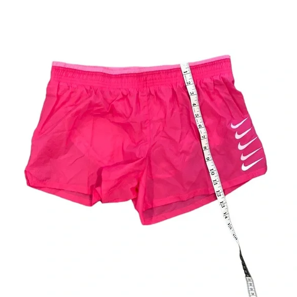NIKE Swoosh Shorts Run Pink Brief-Lined RunninG (DJ0927-607)  Women’s Size Large - Picture 6 of 8